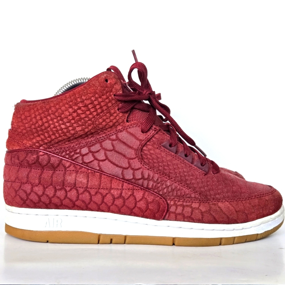 NDS Men's Nike Air Python Premium Team Red White Gum Size 9.5